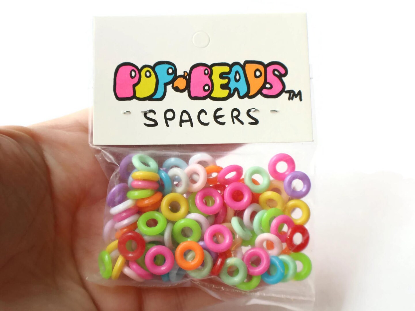 10mm Multi-color Vintage Plastic Ring Beads Pop Beads Spacers - Spacer Ring  Beads bT1