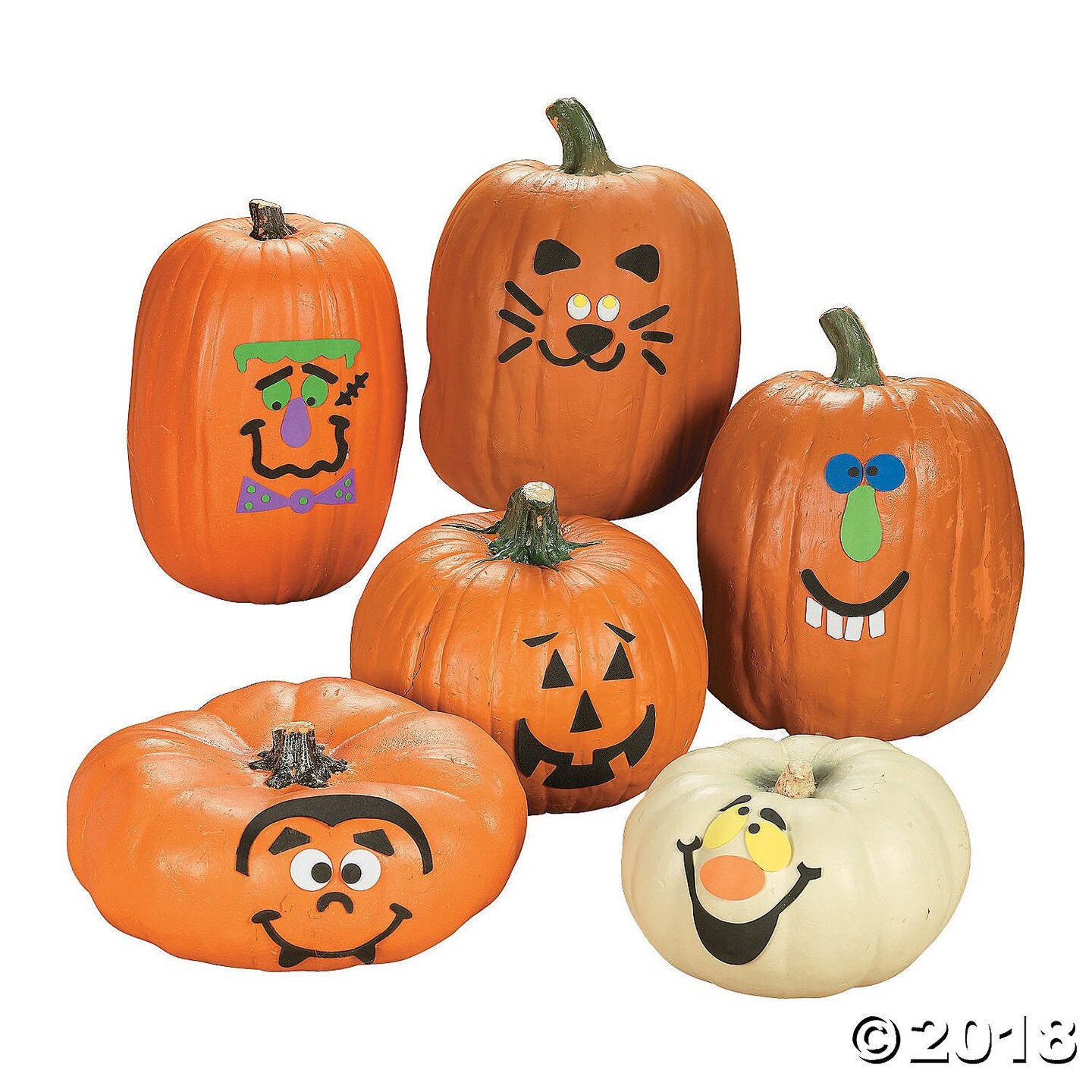 Foam Pumpkin Decorating Craft Kit -12 - Crafts for Kids and Fun Home Activities