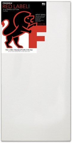 ARTIST SERIES RED LABEL STRETCH CANVAS 15X30 11/16 BARS