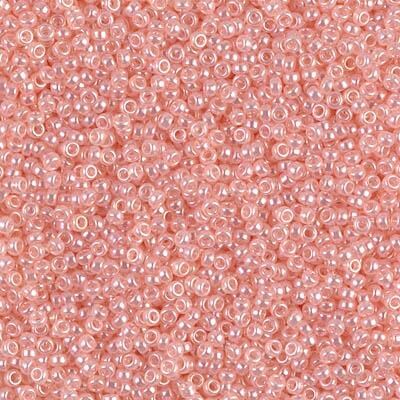 Miyuki 15/0 Round Seed Bead, 15-519, Pink Pearl Ceylon