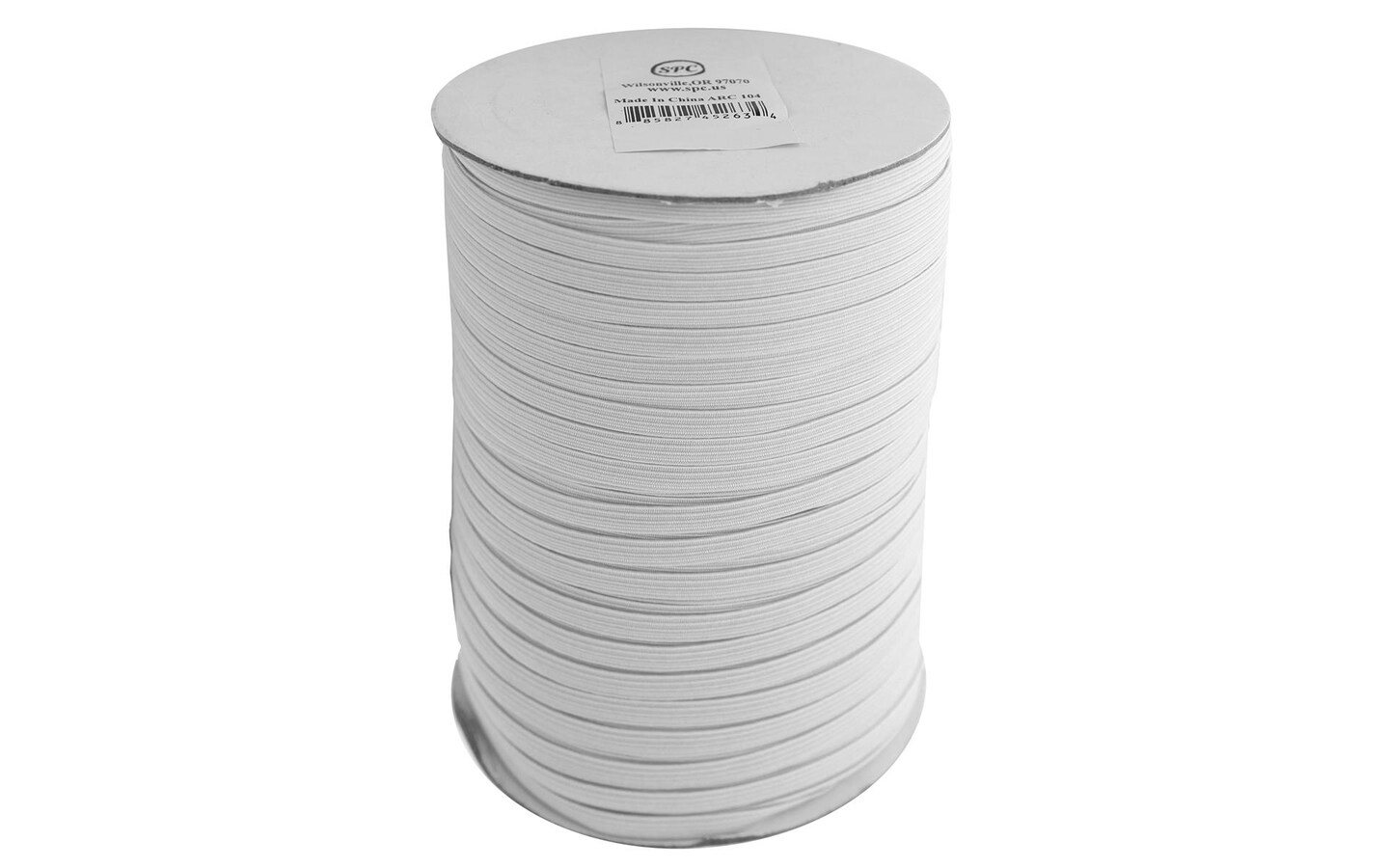 Spc Elastic Flat Braid 6Mm 200Yd White Michaels