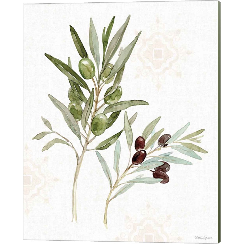 Mediterranean Motif by Beth Grove 12" x 15" Canvas Wall Art (Set of 2)