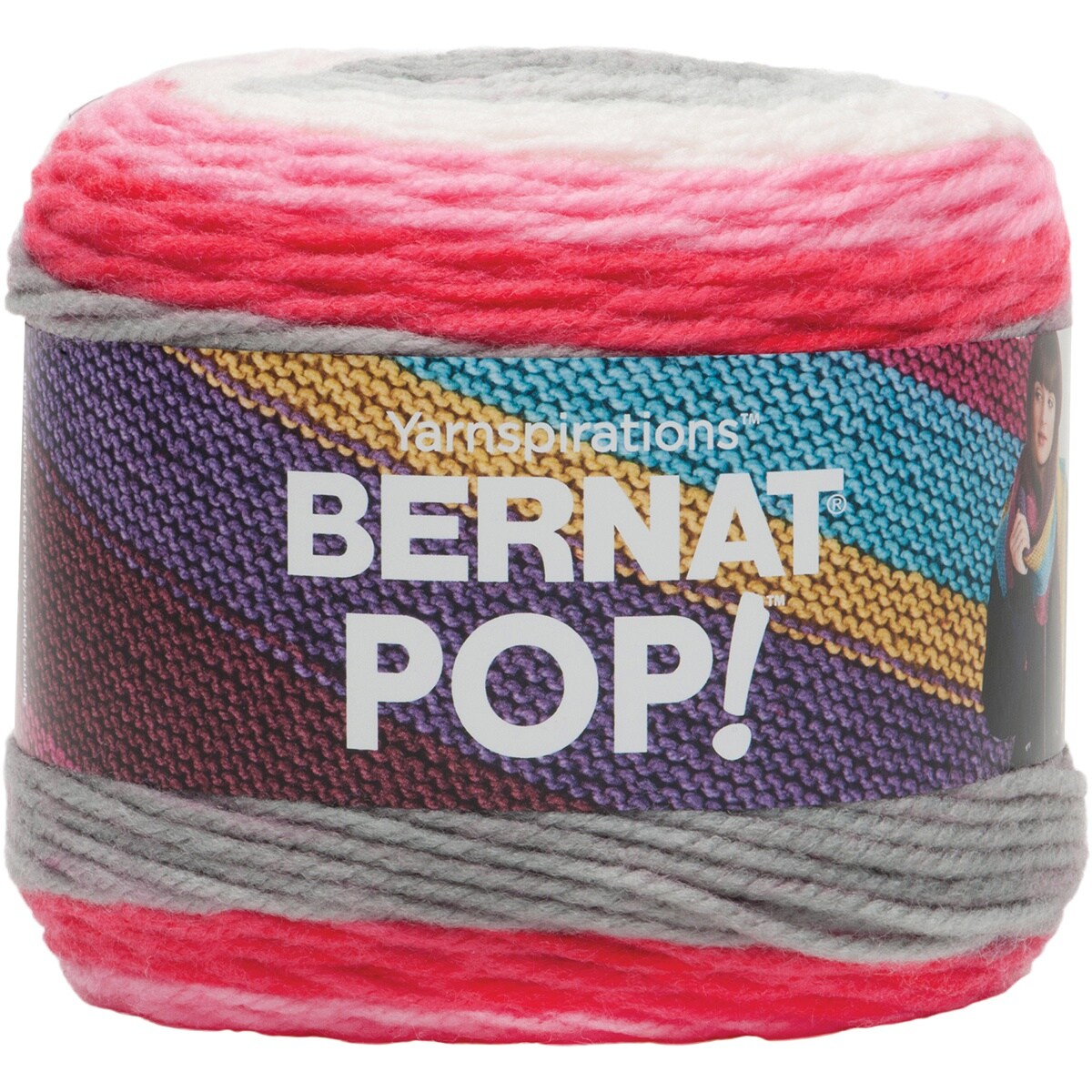 Bernat Pop Lipstick On Your Collar Yarn - 3 Pack of 141g/5oz - Acrylic - 4 Medium (Worsted) - 280 Yards - Knitting/Crochet