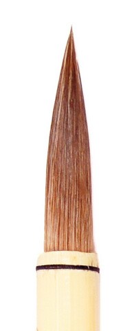 BAMBOO CALLIGRAPHY BRUSH 7/16X2-1/8 INCH
