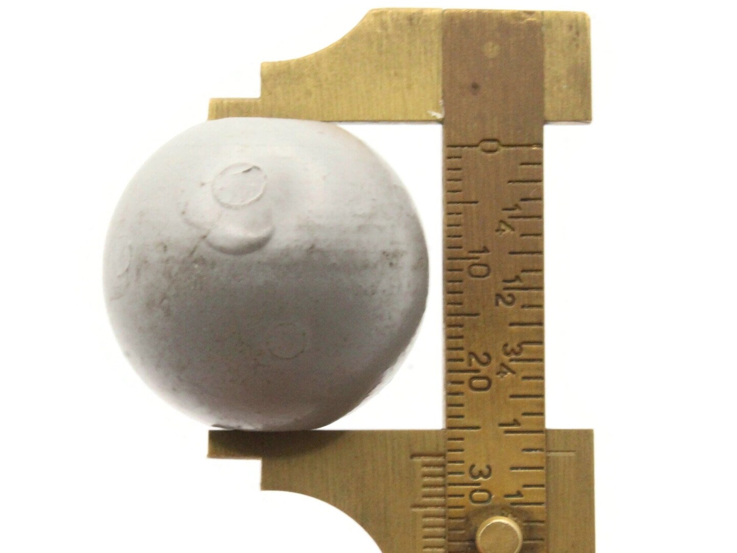4 29mm Round Gray Vintage Wood Beads