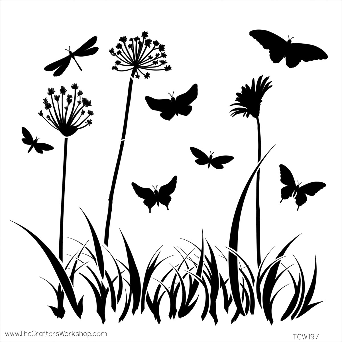 Crafter&#x27;s Workshop Template 12&#x22;X12&#x22;-Butterfly Meadow