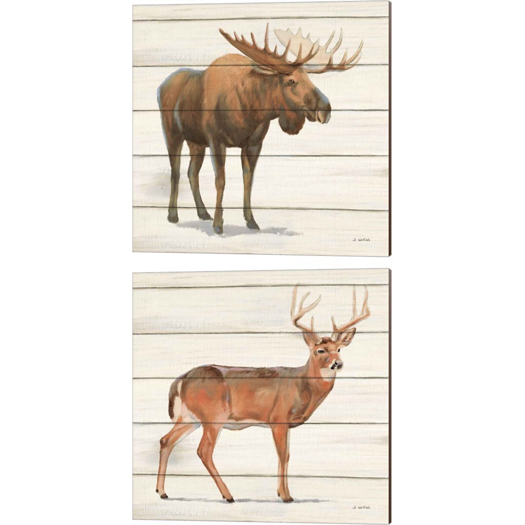 Northern Wild by James Wiens 14&#x22; x 14&#x22; Canvas Wall Art (Set of 2)