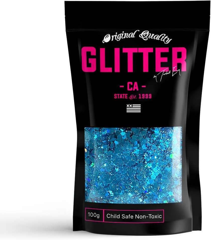 Mermaid Aqua Chunky Glitter ✮ Chunky Glitter Mix ✮ 100g Festival Glitter Cosmetic Face Body Hair Nails