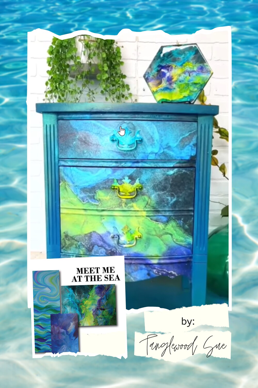 Meet Me At The Sea  Decoupage &#x26; Mixed Media Art Paper (medium)