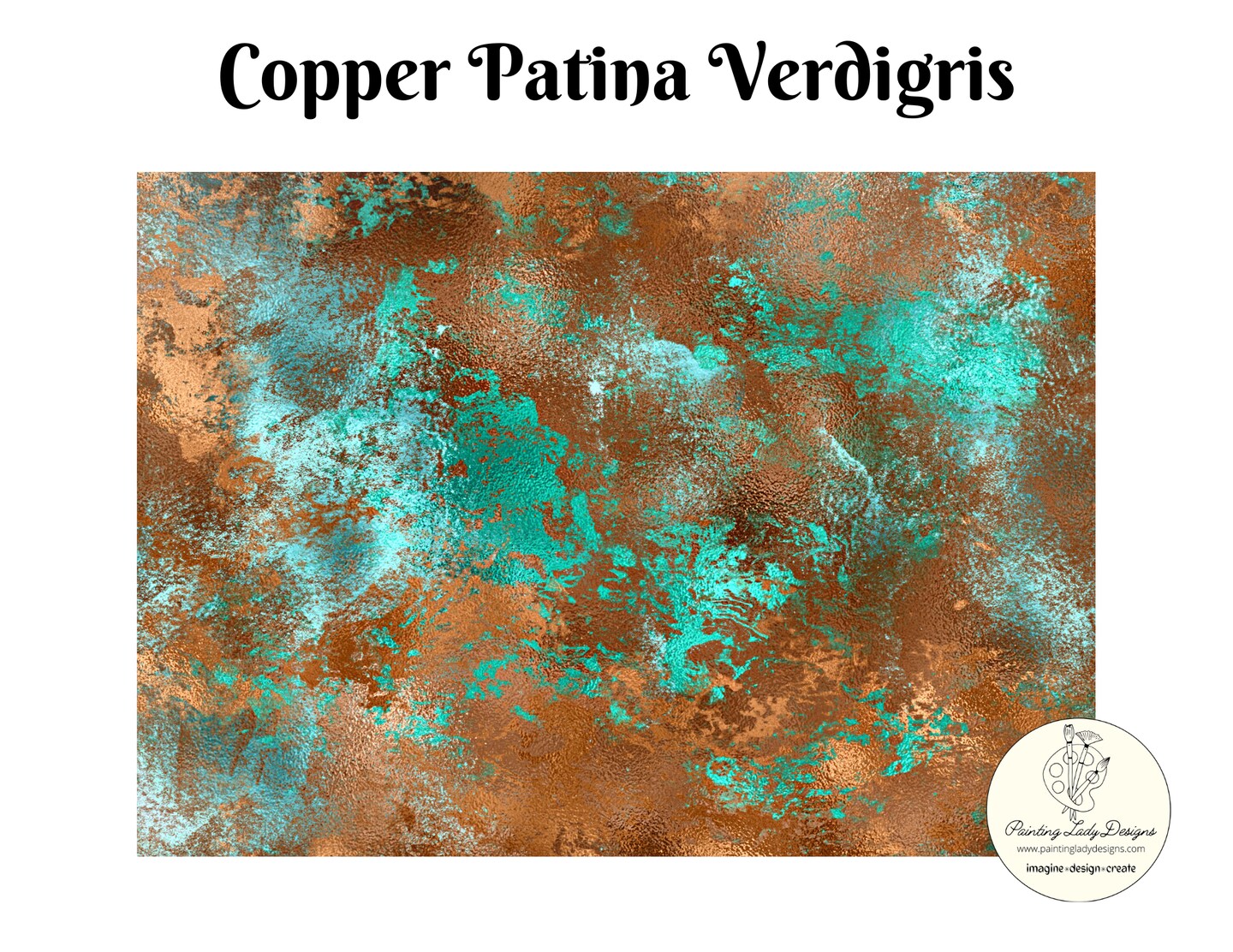 Copper Patina 3 Art Paper Images for Decoupage and Crafting Art Pack