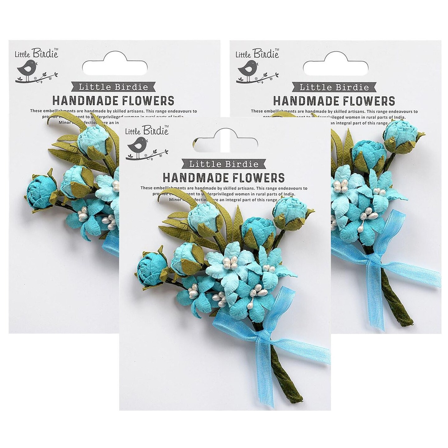 Pack of 3 - Little Birdie Dillan Paper Bouquet 1/Pkg-Song Of The Sea