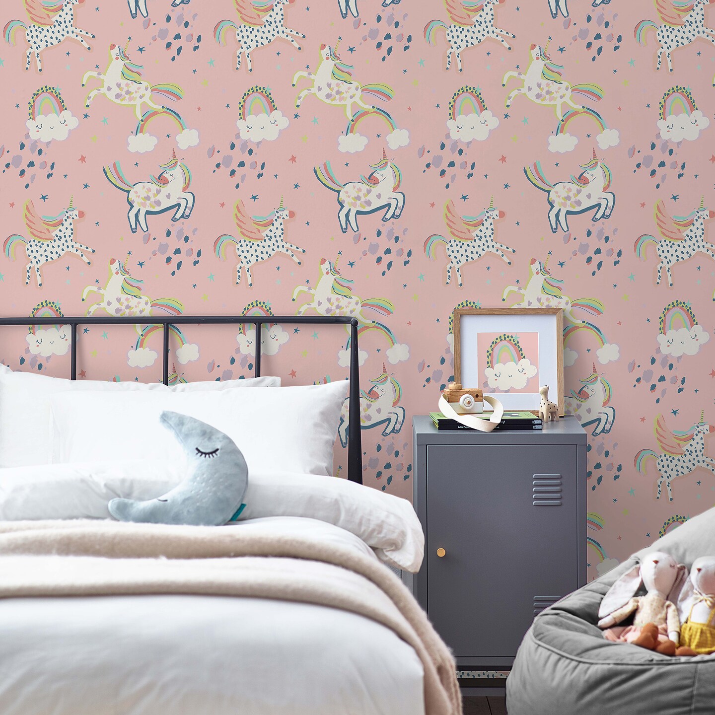 NEXT Party Unicorn Pink Wallpaper
