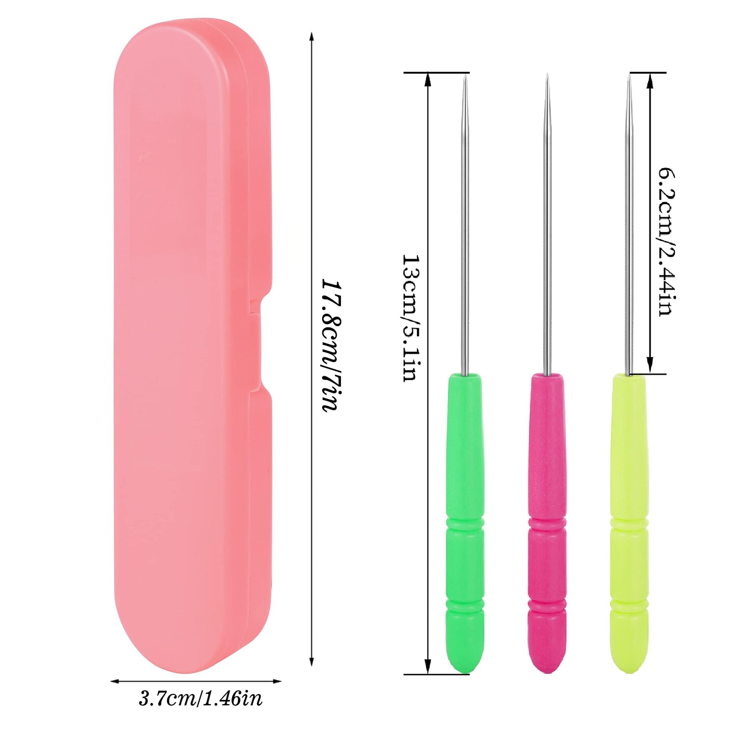 6 Pieces Cookie Scribe Tool Sugar Stir Needle Stored in Plastic Box Colorful Cookie Decorating Tools Cookie Decorating Supplies for Royal Icing Mother's Day Gifts for Baking Lovers