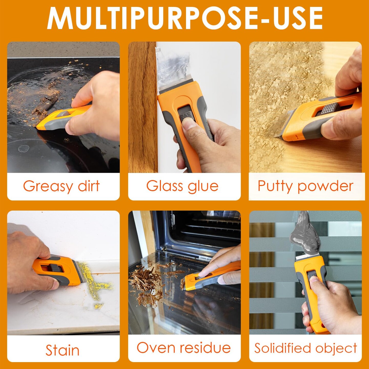 15 Pieces Extra Blades, Cleaning Razor Scraper for Glass, Glass Top Stove Scraper for Oven Door, Cooktop Scraper, Glass Scraper Cleaning Paint from Glass