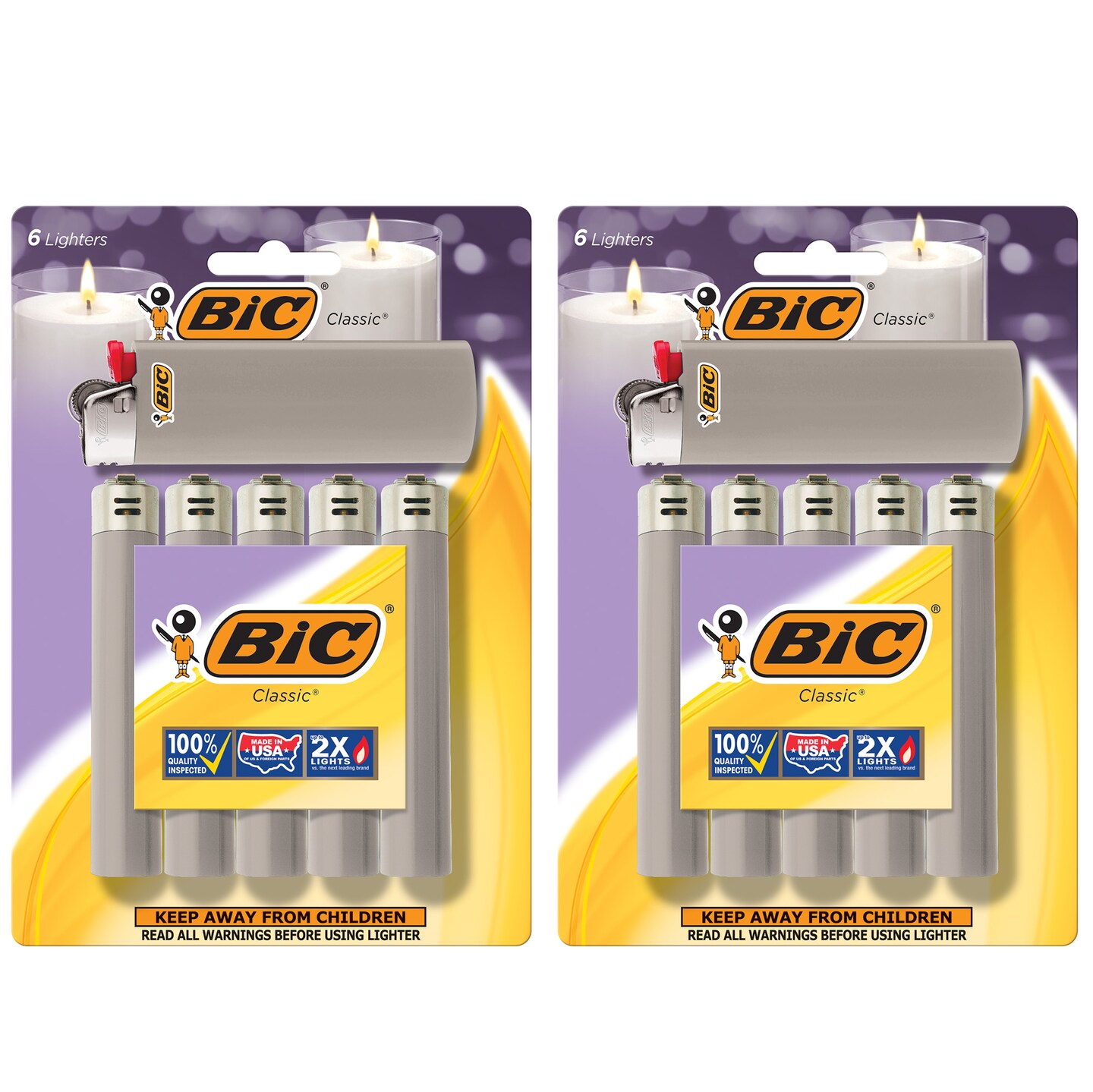 BIC Classic Lighter, 12-Packs