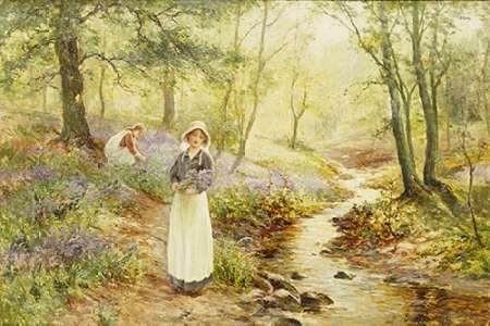 Picking Bluebells Poster Print by Ernest Walbourn - Item # VARPDX268650