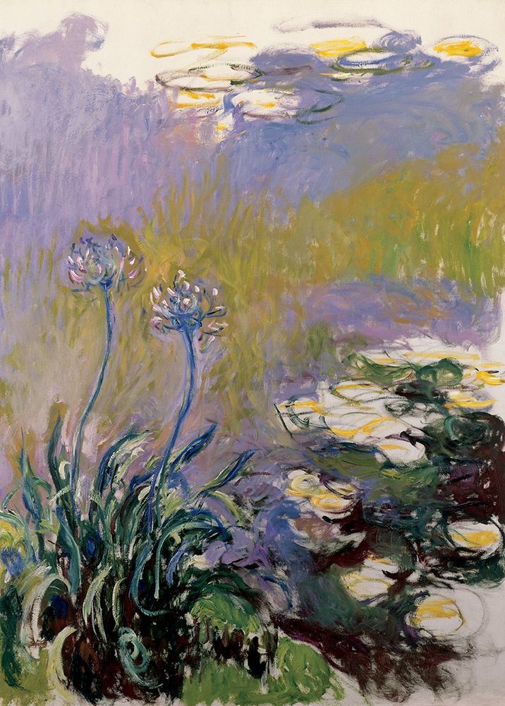 Les agapanthes Poster Print by Claude Monet # R2804