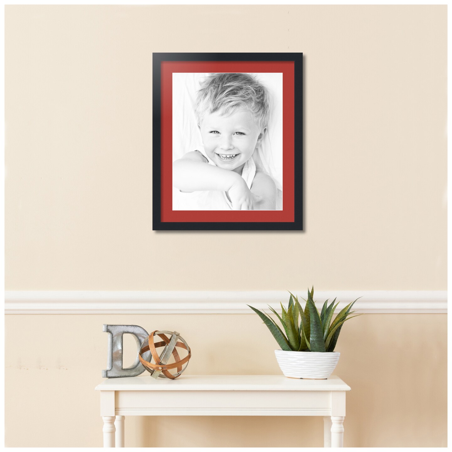 ArtToFrames 20x24&#x22; Matted Picture Frame with 16x20&#x22; Single Mat Photo Opening Framed in 1.25&#x22; Black and 2&#x22; Mat (FWM-3926-20x24)