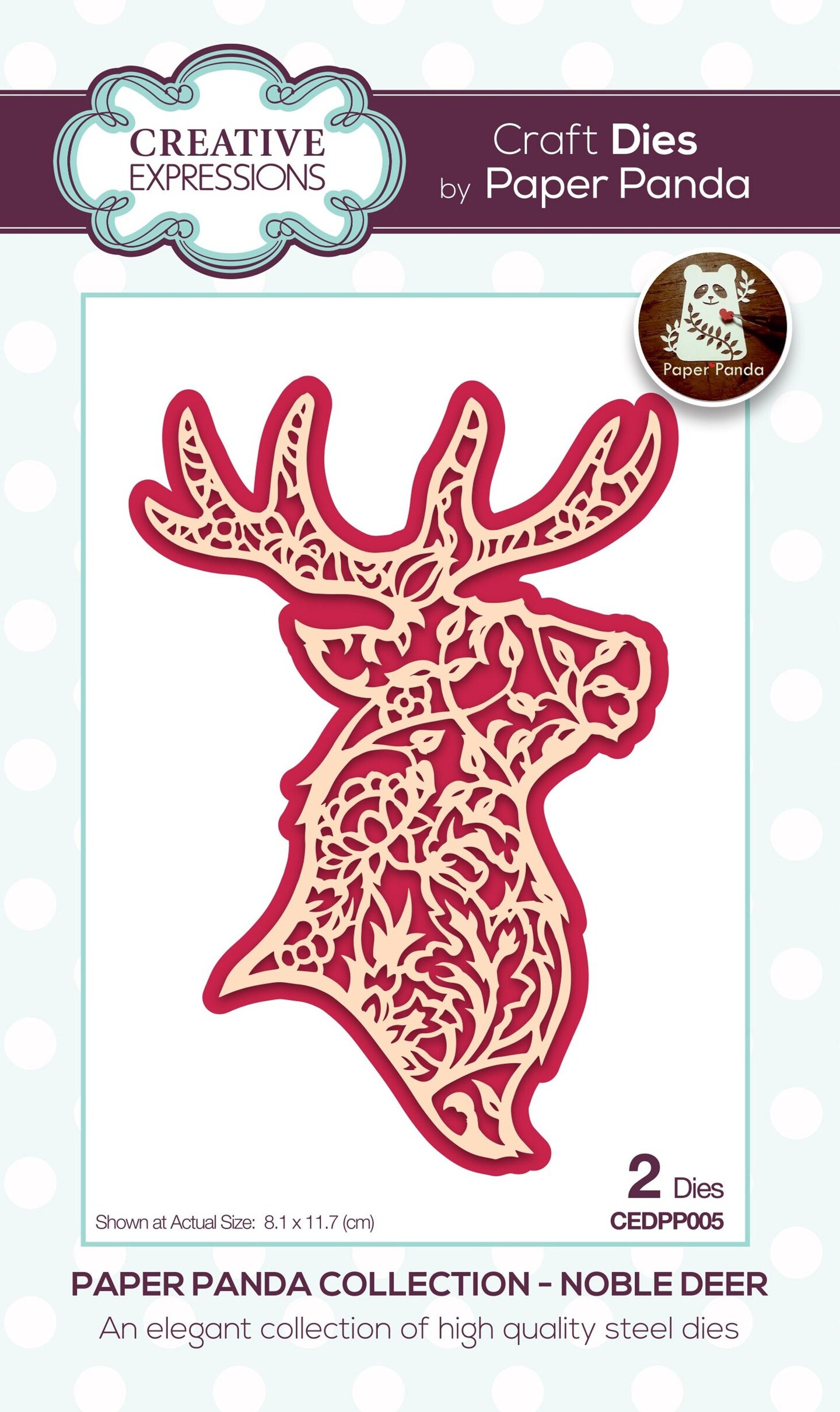 Creative Expressions Paper Panda Noble Deer Craft Die