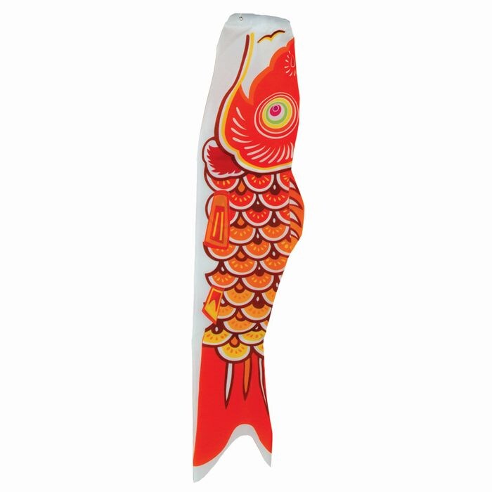 In the Breeze Koi Fish Windsock, 36-Inch, Orange/Yellow