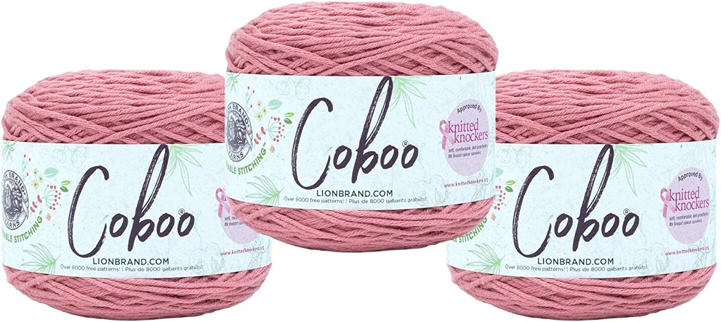 (Pack of 3) Lion Brand Coboo Yarn-Terracotta