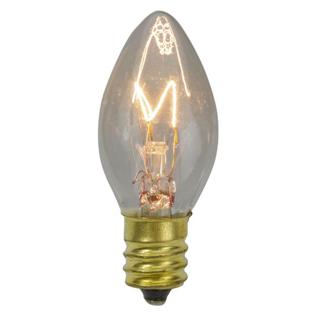 NorthLight 34316493 2 in. C7 Incandescent Clear Twinkle Replacement Bulbs - Set of 4