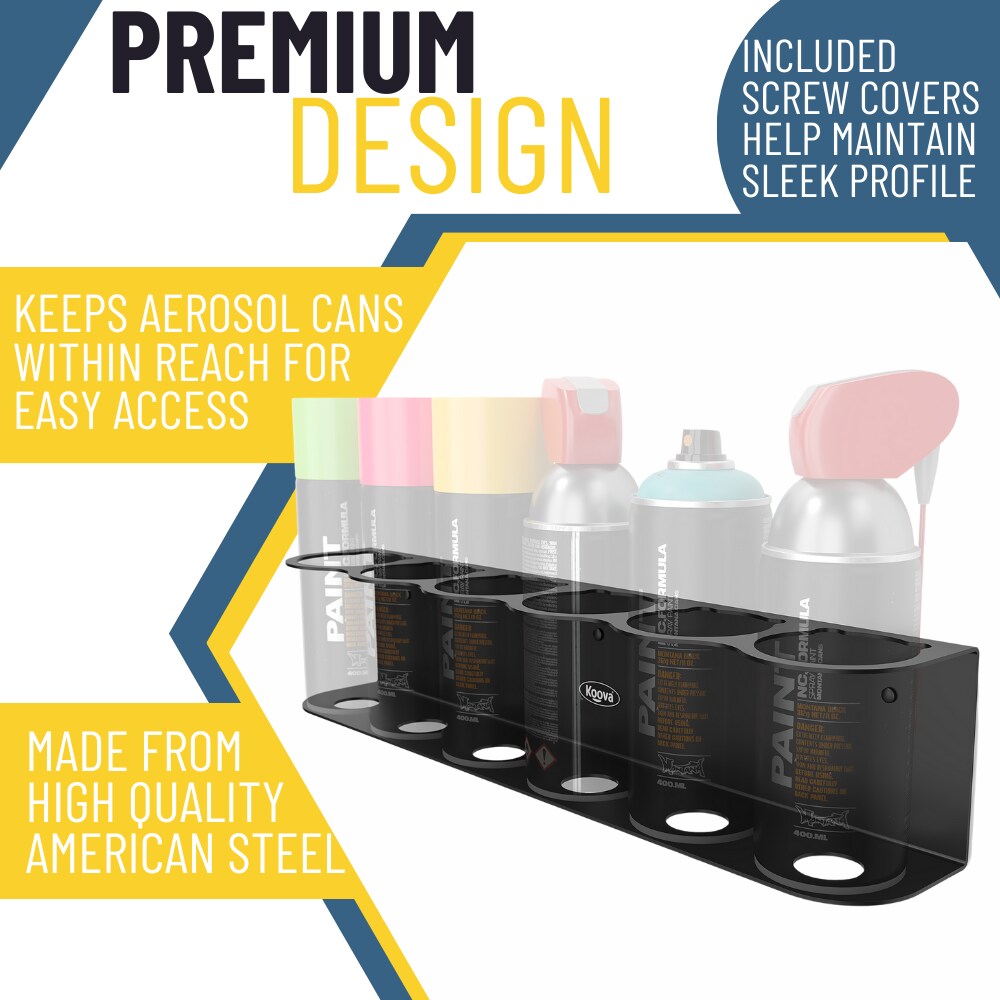 Aerosol Spray Can Holder | Craft Workspace Paint Bottle Organizer