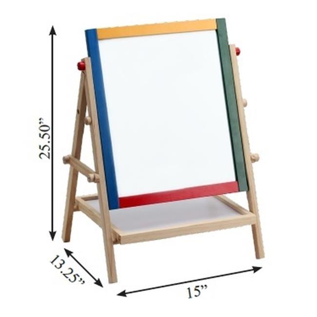 Omni Wooden Toys Double Sided 2 In 1 Magnetic Art Easel