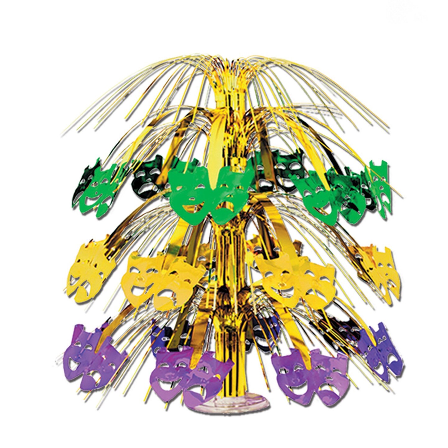 Mardi Gras Cascade Centerpiece - Festive Decorations for Your Celebrations!