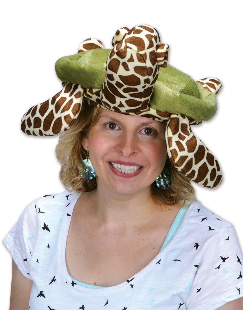 Plush Sea Turtle Hat (Pack of 6)