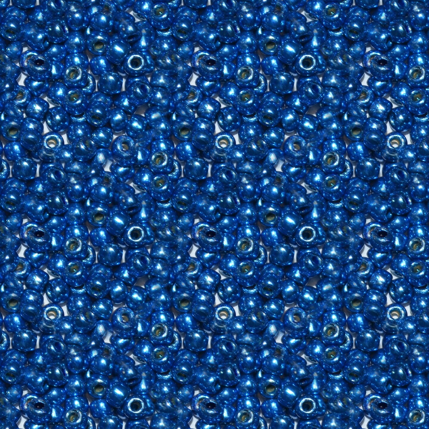 Toho 11/0 Round Japanese Seed Bead, #585PF, Royal Blue Galvanized PermaFinish