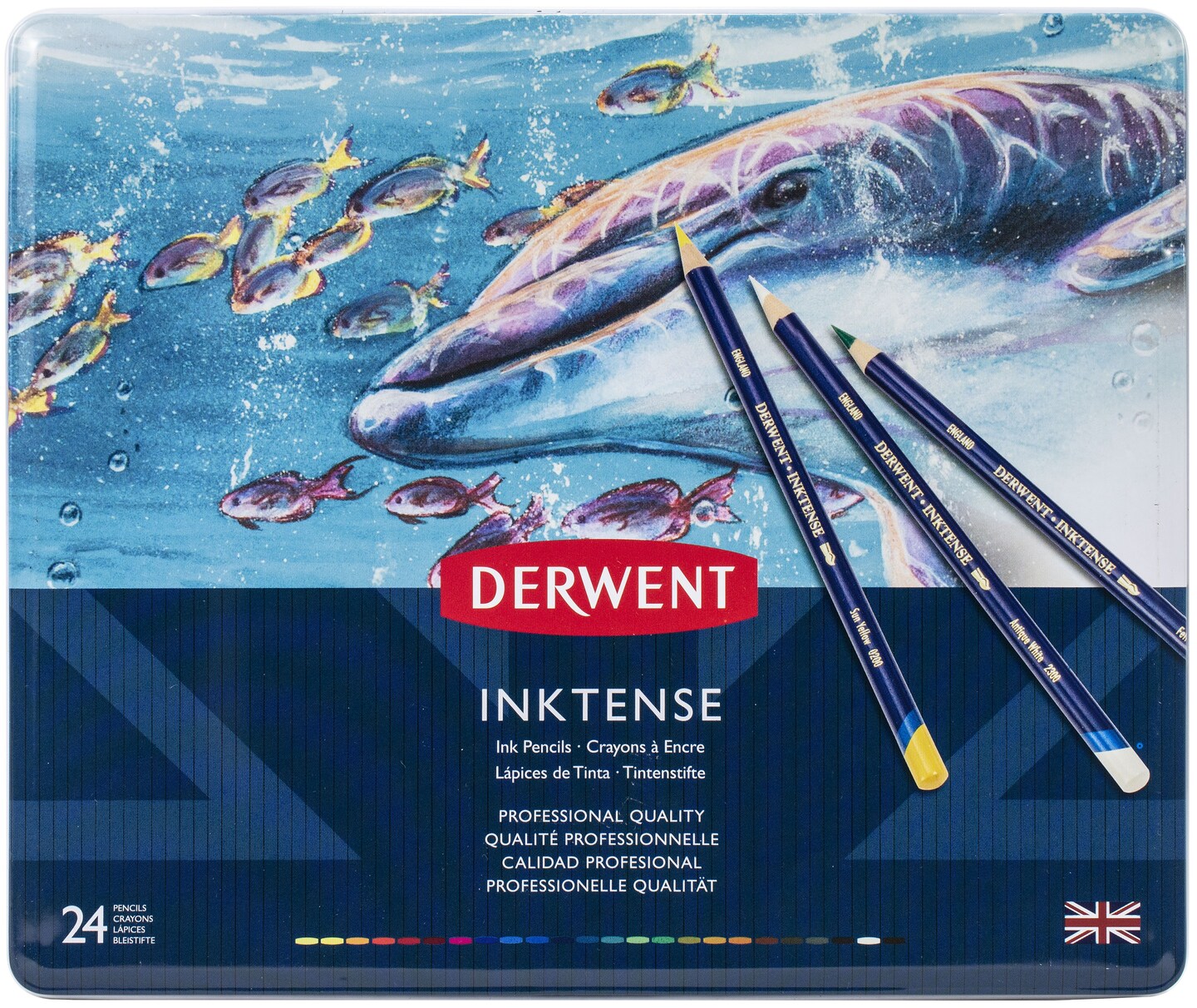 Derwent Inktense Pencils 24/Pkg-Assorted Colors