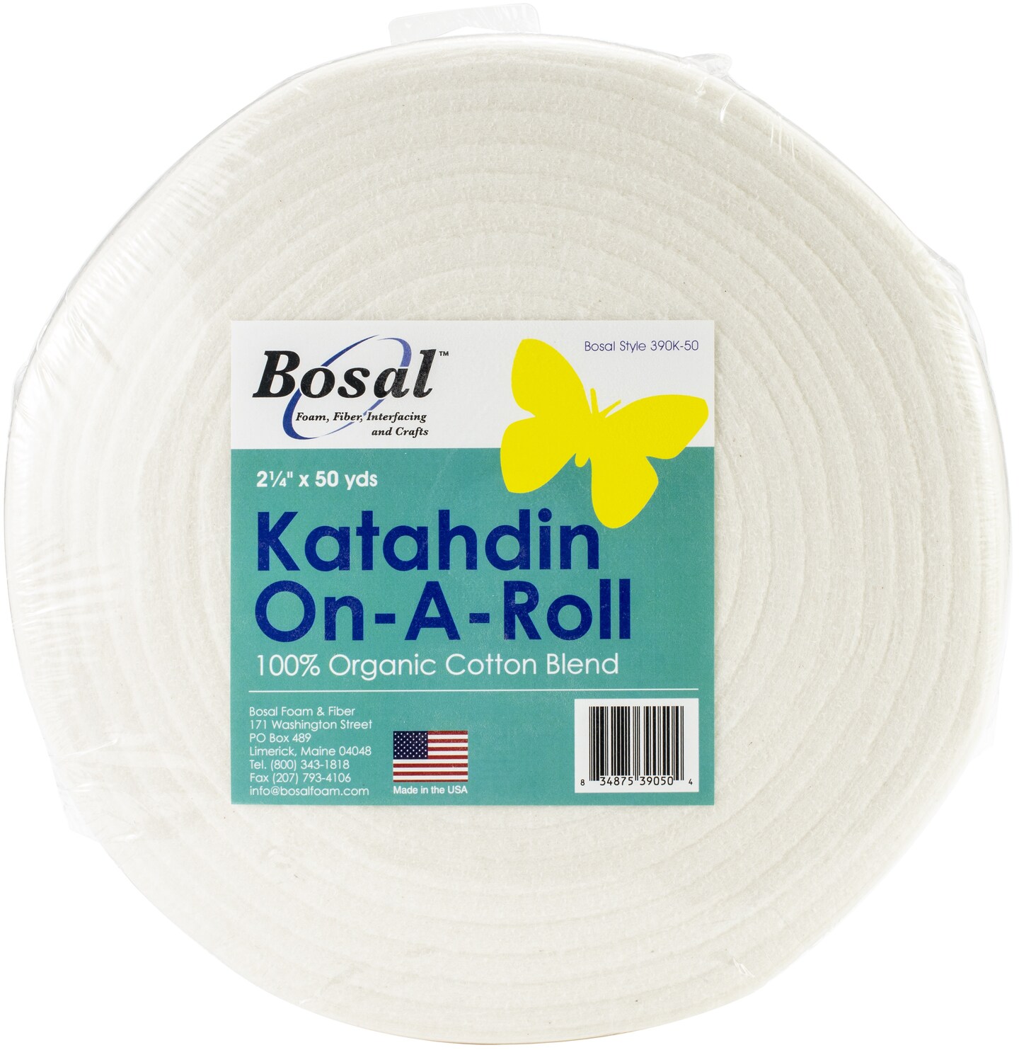 Bosal Katahdin OnARoll 100 Organic Cotton Batting2.25"X50yd Michaels