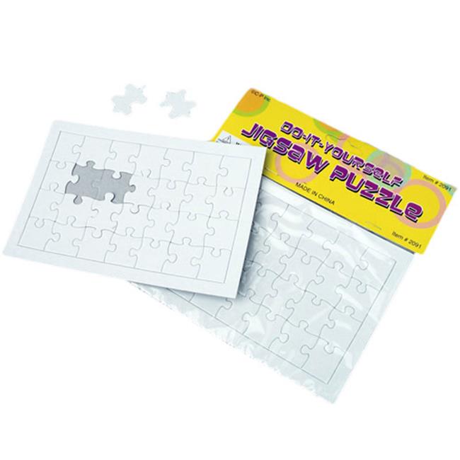 US Toy Company  Blank Jigsaw Puzzles - Pack of 12