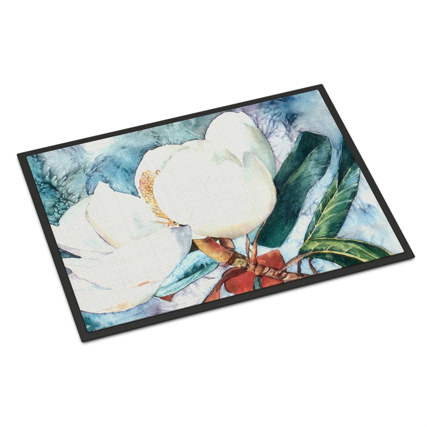 &#x22;Caroline&#x27;s Treasures 8001MAT Flower Magnolia Indoor or Outdoor Doormat, 18&#x22;&#x22; x 27&#x22;&#x22;, Multicolor&#x22;