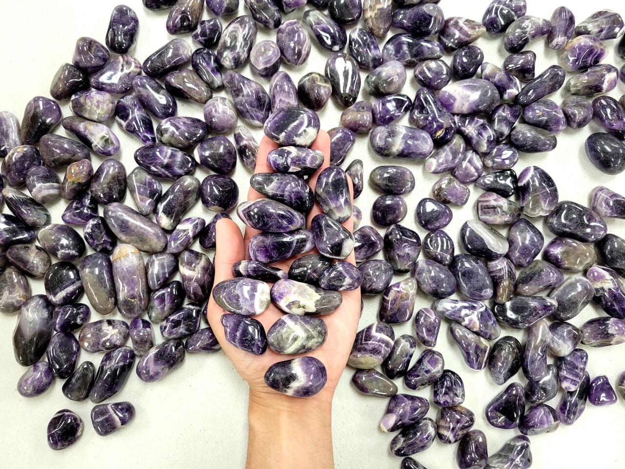 Tumbled Dark Amethyst Crystals From South Africa | Michaels