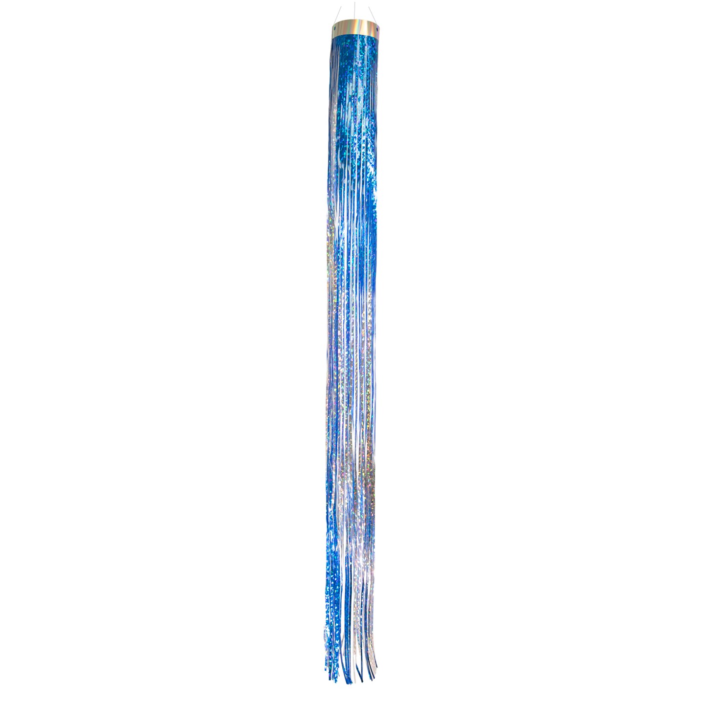 In the Breeze 9063 - Cobalt Blue Mylar Windsock - Holographic Windsock - Decorative and Humane Bird and Pest Deterrent