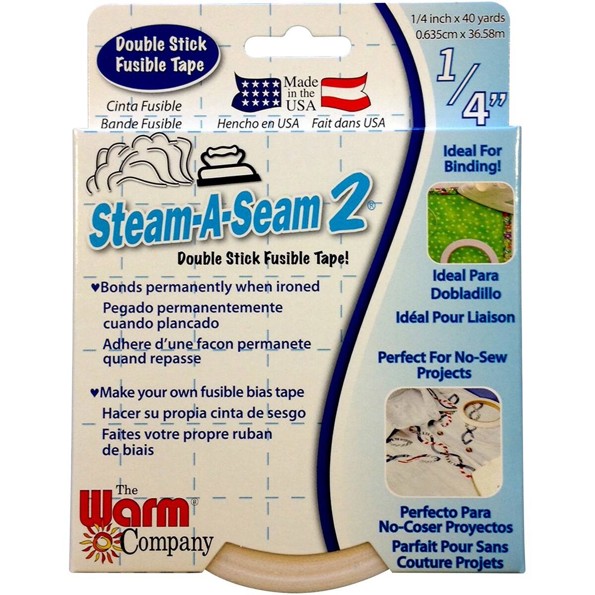 Warm Company Steam-A-Seam 2 Fusible Web-.25&#x22;X40y