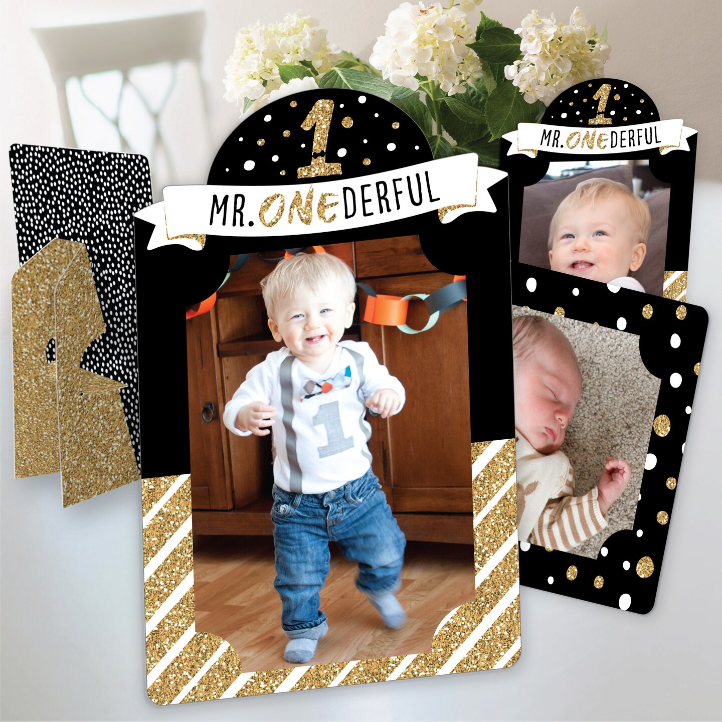 Big Dot of Happiness 1st Birthday Little Mr. Onederful - Boy First