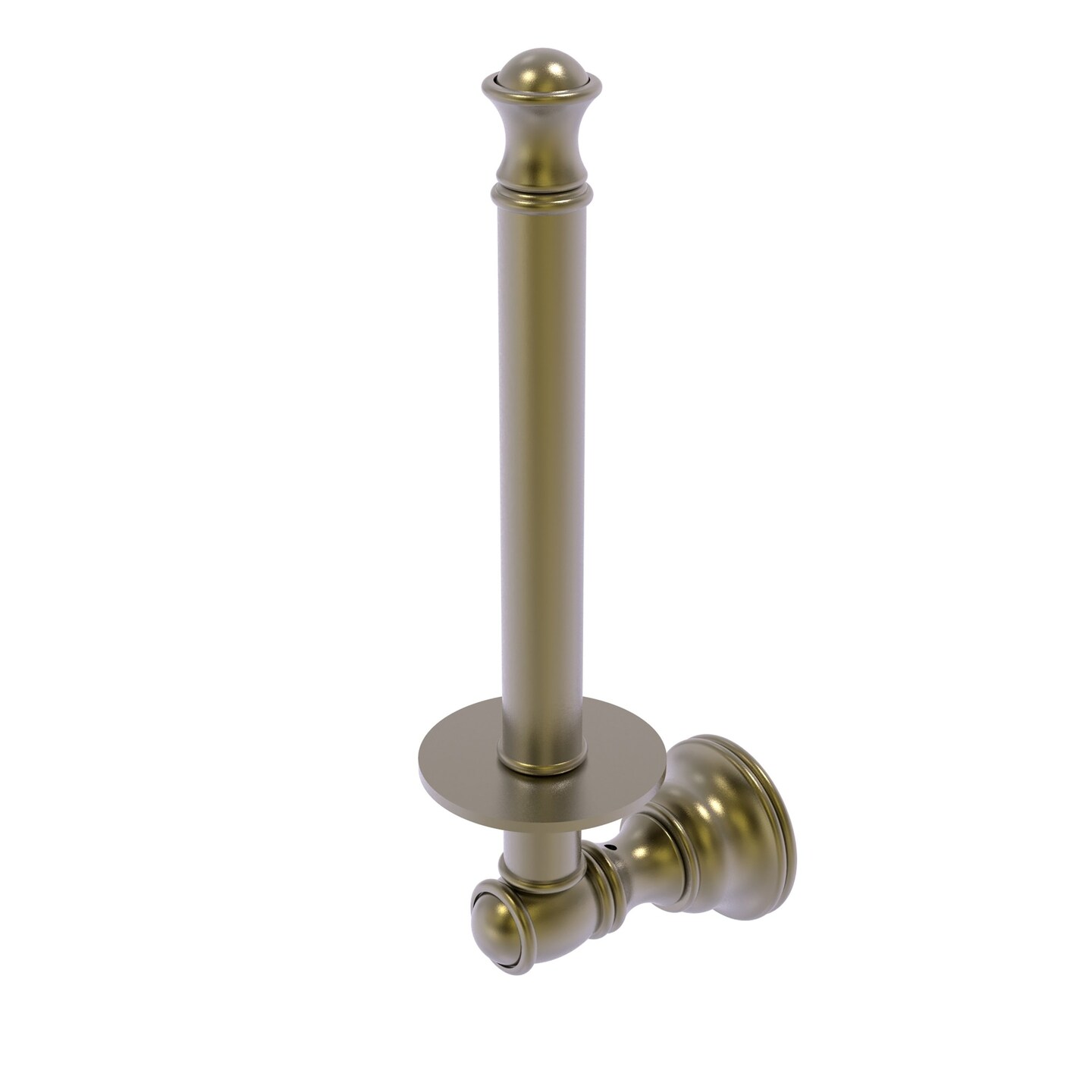 Carolina Collection Upright Toilet Paper Holder in Antique Brass