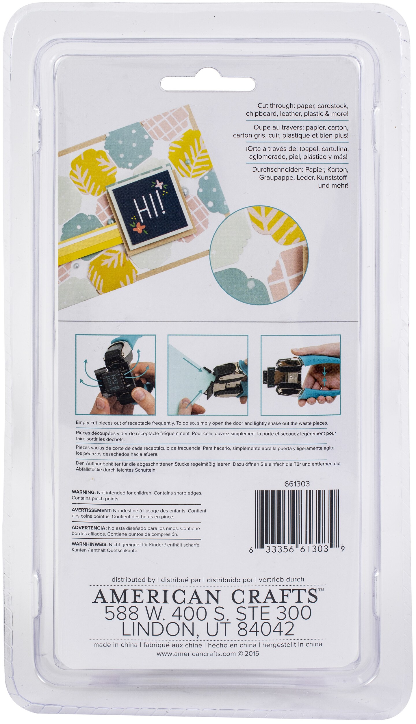 We R Crop-A-Dile Retro Corner Chomper Tool-Scallop & Cloud