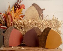 6 in. Unfinished Chunky Wooden Acorn