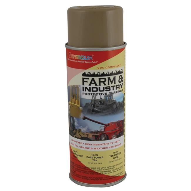 Seymour of Sycamore 16 oz Farm & Industry Enamels High Solids Paint, Power Tan - Pack of 6