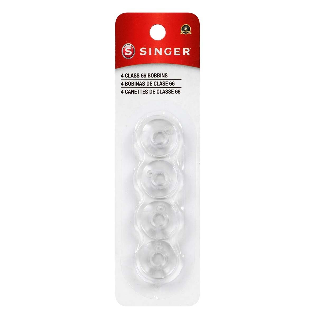 SINGER Plastic Class 66 Bobbins-4/Pkg