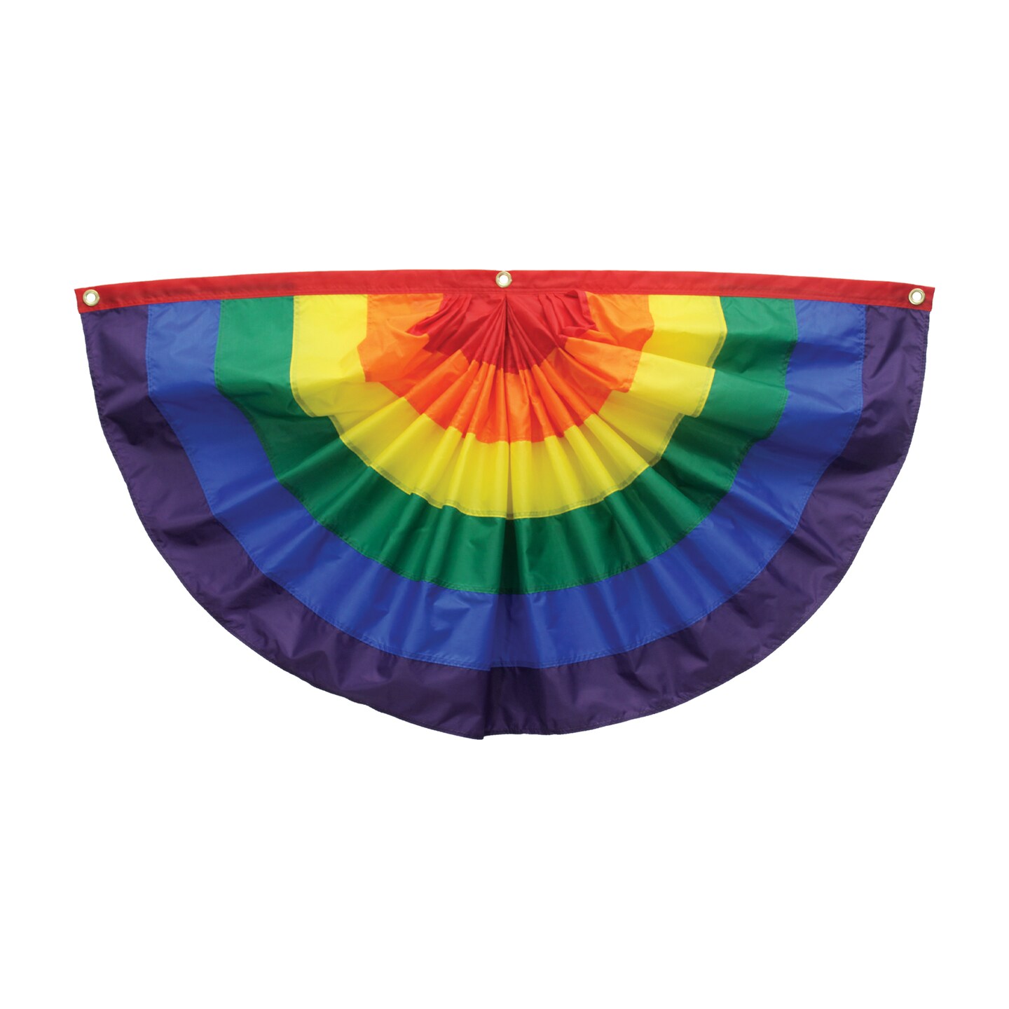 In the Breeze Pleated Fan Rainbow Bunting, 4&#x27; x 2&#x27;