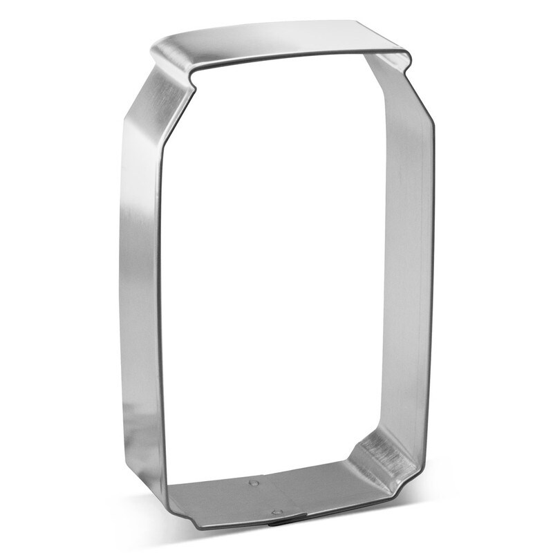 Soda Beer Can Cookie Cutter 4 in, CookieCutter.com, Tin Plated Steel, Handmade in the USA