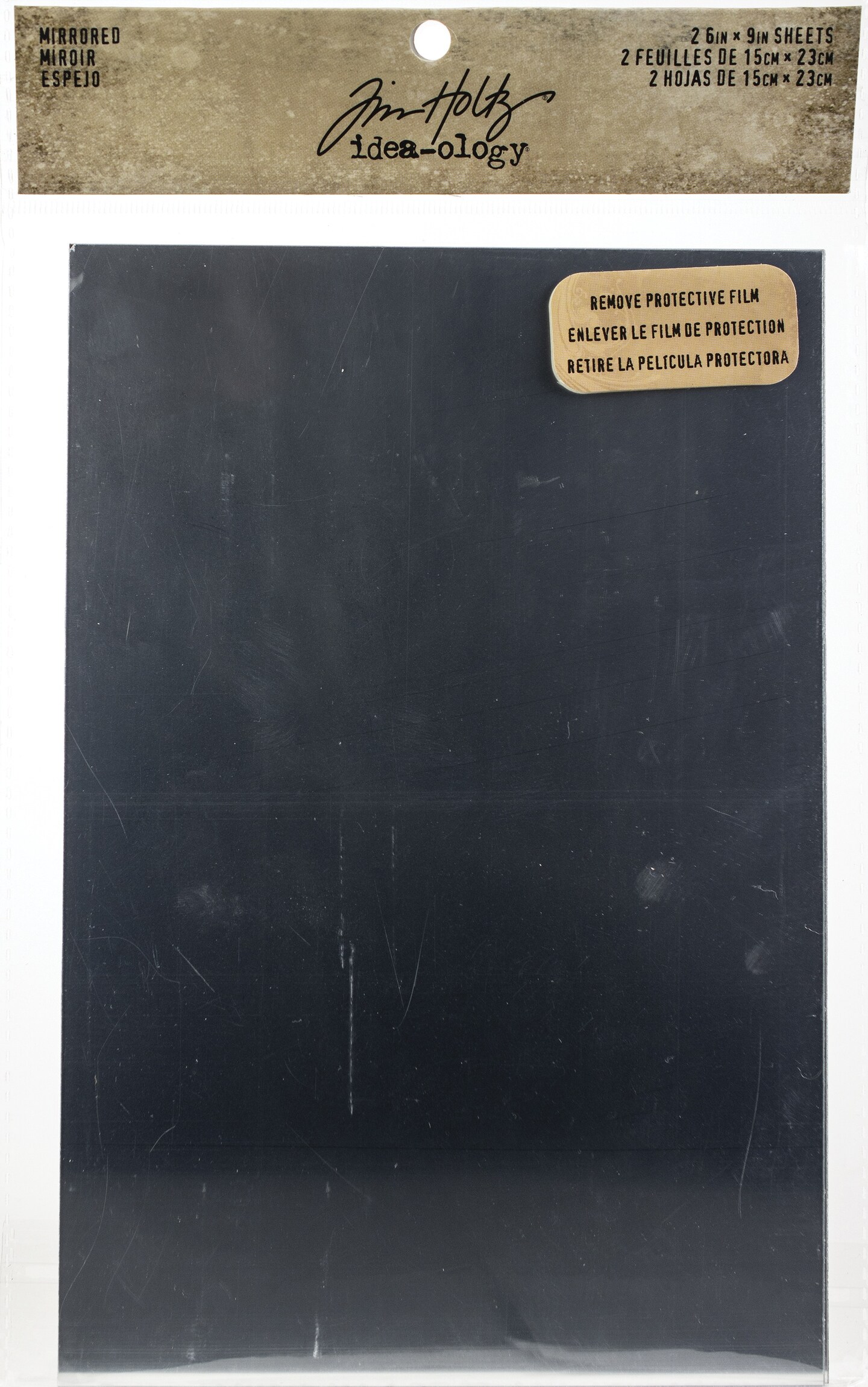 Multipack of 3 - Idea-Ology Adhesive Mirrored Sheets 6"X9" 2/Pkg