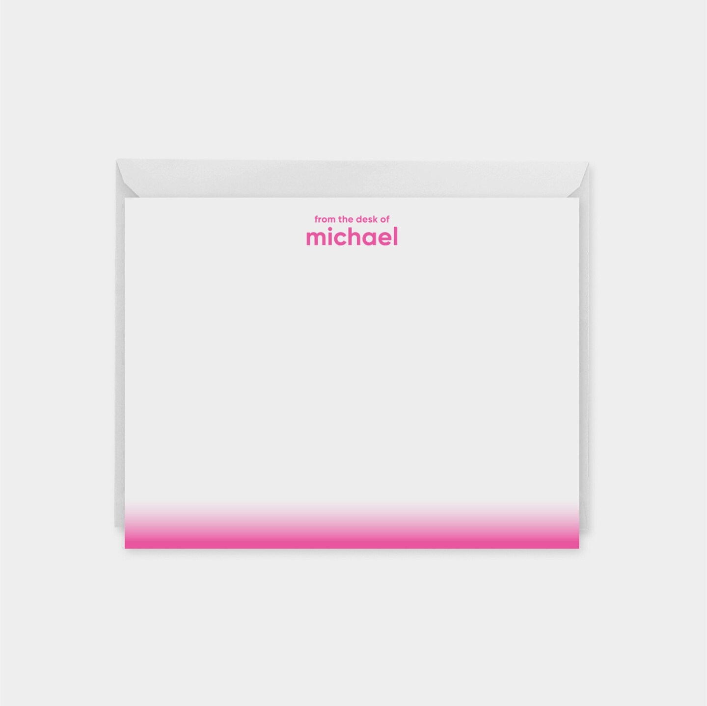 Neon Gradient Personalized Note Cards,