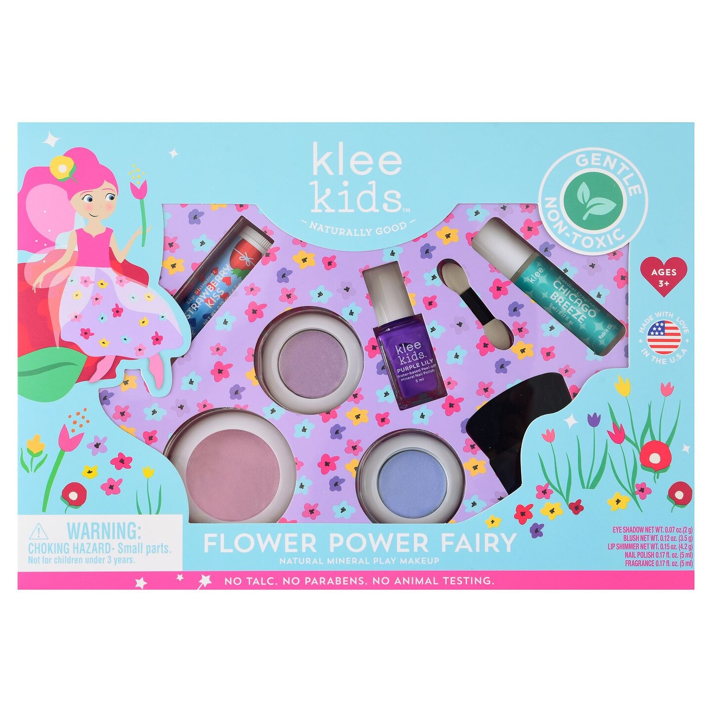 Klee Naturals Flower Power Fairy Deluxe Play Makeup Kit