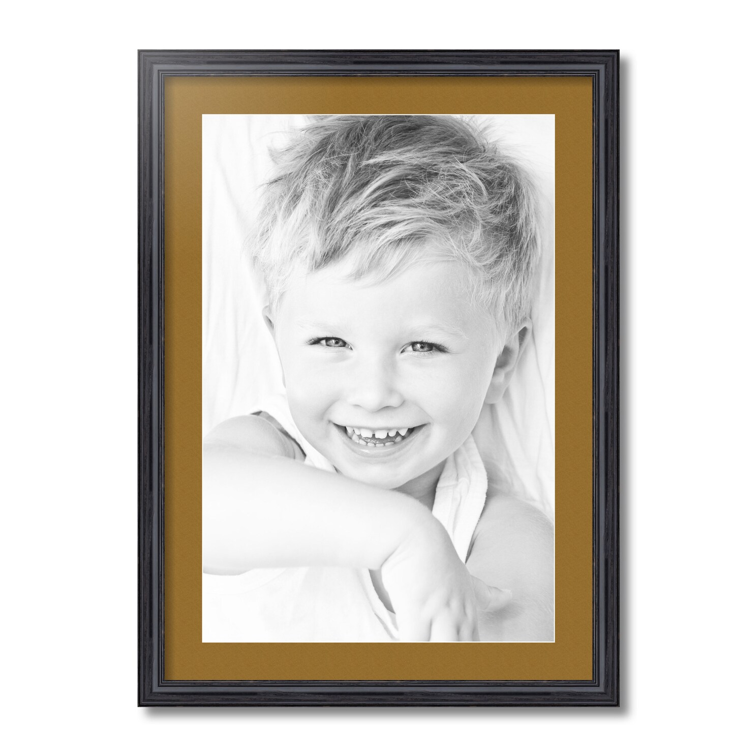 ArtToFrames 20x28&#x22; Matted Picture Frame with 16x24&#x22; Single Mat Photo Opening Framed in 1.25&#x22; Black and 2&#x22; Mat (FWM-4083-20x28)
